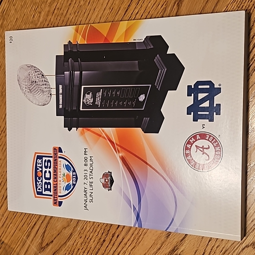 2013 BCS National Championship game program